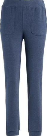 Bequeme Flausch-Freizeithose mit Bündchen - blau - Gr. 54 von Goldner Fashion