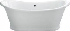 Casa Padrino Badewanne Badewanne freistehend 1650mm BAdm165 - Freistehende Retro Antik Badewanne