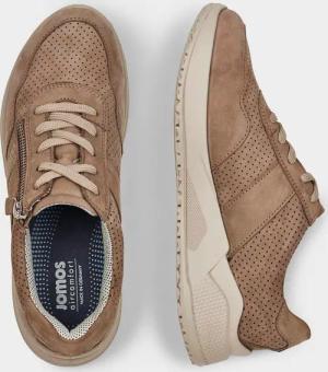 Sneaker mit luftiger Perforierung - beige - Gr. 37 von Goldner Fashion