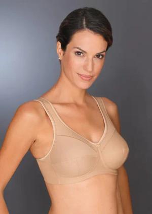 Entlastungs-BH mit breiten Trägern - haut - Gr. 90 C von Goldner Fashion