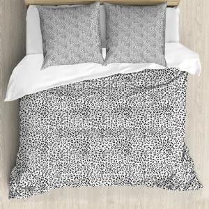 Abakuhaus Bettwäsche weicher Microfaserstoff Allergiker geeignet, kein Verblassen, Microfaser, Tierdruck monochrome Leopard