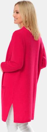 Modische Kaschmir-Longstrickjacke - pink - Gr. 44 von Goldner Fashion
