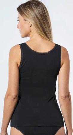 Trageangenehmes Achselhemd im 2er-Pack - schwarz - Gr. S von Goldner Fashion