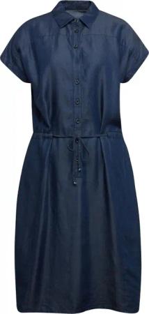 Modernes Tencel-Kleid mit Bindedetail - blau - Gr. 22 von Goldner Fashion