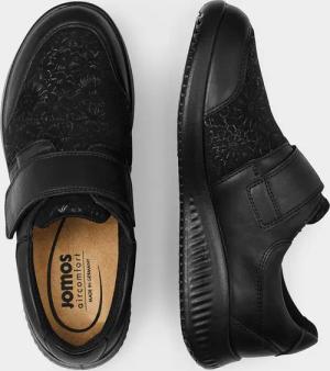 Slipper mit verstellbarem Klettverschluss - schwarz - Gr. 36 von Goldner Fashion
