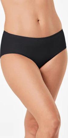 Hochwertiger, glatter Taillenslip - schwarz - Gr. M von Goldner Fashion