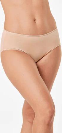 Hochwertiger, glatter Taillenslip - beige - Gr. XL von Goldner Fashion
