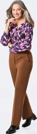 Jerseyhose VERA mit Biesen - cognac - Gr. 265 von Goldner Fashion