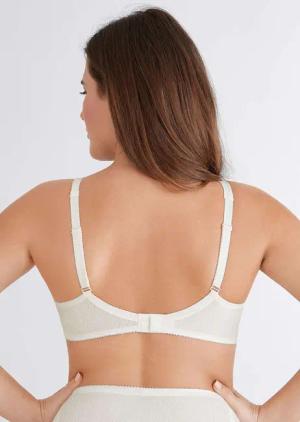 Eleganter Bügel-BH mit Spitze - champagner - Gr. 105 C von Goldner Fashion