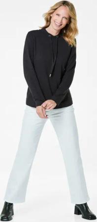 Sweatshirt mit Kordeln - schwarz - Gr. 52 von Goldner Fashion