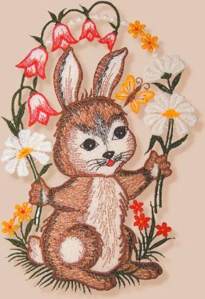 Fensterbild Hase - taupe - Gr. Einheitsgröße von Goldner Fashion