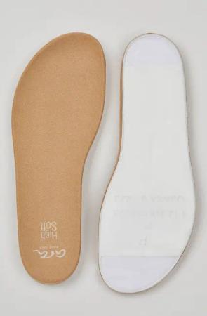 Wechselfußbett Sandalen - beige - Gr. 37 von Goldner Fashion