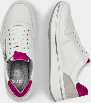 Sneaker mit komfortablem Reißverschluss - weiß / pink - Gr. 41,5 von Goldner Fashion