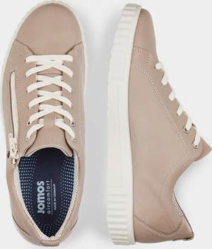 Schnürer mit komfortablem Reißverschluss - taupe - Gr. 39 von Goldner Fashion