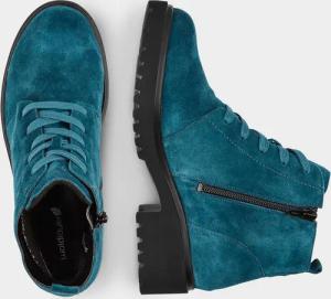 Schnürstiefelette - petrol - Gr. 40 von Goldner Fashion
