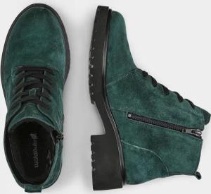 Schnürstiefelette - grün - Gr. 38,5 von Goldner Fashion
