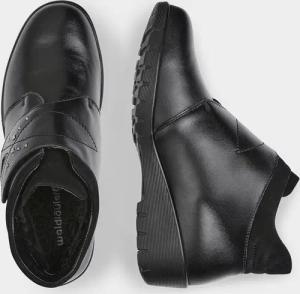 Stiefelette mit Klettverschluss - schwarz - Gr. 37 von Goldner Fashion