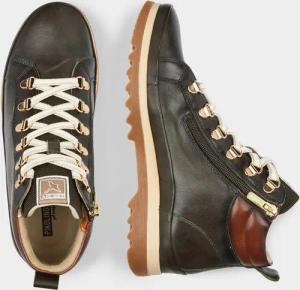 Stiefel mit Schnürung und Reißverschluss - braun - Gr. 36 von Goldner Fashion