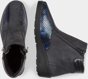 Stiefelette mit angenehmer Halluxfunktion - blau - Gr. 42 von Goldner Fashion