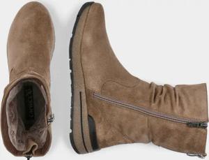 Halbstiefel mit Reißverschluss - taupe - Gr. 37 von Goldner Fashion
