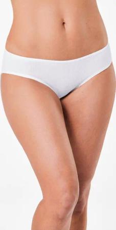 Slip aus Reiner Baumwolle - weiß - Gr. 38 von Goldner Fashion
