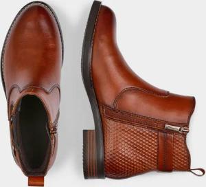 Stiefelette mit Reißverschluss - braun - Gr. 37 von Goldner Fashion