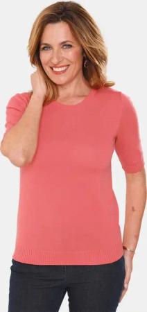Klassisches Stricktwinset - koralle - Gr. 50 von Goldner Fashion