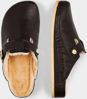 Pantolette mit verstellbarer Schließe - schwarz - Gr. 36 von Goldner Fashion