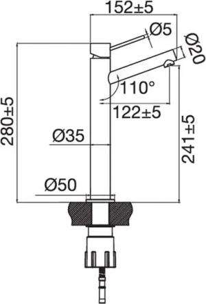 Euroshowers GmbH Badarmatur Exklusive Badarmatur mit PVD-Beschichtung aus Edelstahl