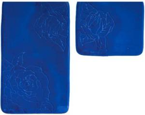 Almina Badematte Premium 2 teiliges Bademattenset aus Polyester Rutschfest Waschbar
