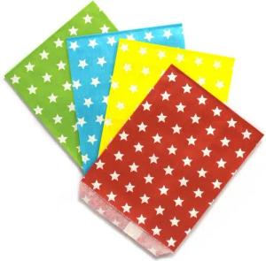 Frau WUNDERVoll Papierdekoration 100 Papiertüten Design Mix 9, 4 Designs, je 25 Papiertüten