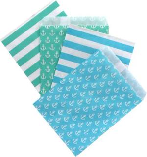 Frau WUNDERVoll Papierdekoration 100 Papiertüten Design Mix 1, 4 Designs, je 25 Papiertüten