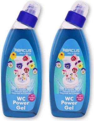 ABACUS WC Reiniger mit Lotus-Effekt, Toilettenreiniger inkl. Abperleffekt Badreiniger (Lotuseffekt, [- Entfernt Kalk, Rost und Urinstein Mit Abperleffekt)