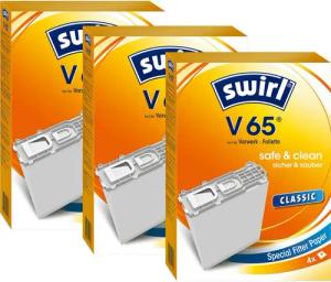 Swirl Staubsaugerbeutel V 65, passend für Vorwerk, 12 St.
