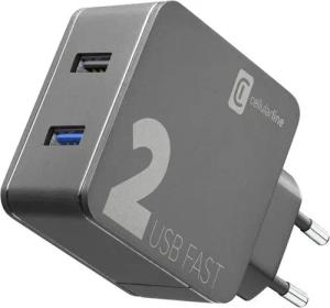 Cellularline USB Multipower 2 FAST Reiselader Black (60051) Ladegerät (USB-A) USB-Ladegerät