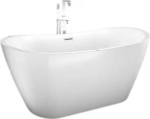 AcquaVapore Whirlpool-Badewanne freistehende Badewanne F13 180x92cm Whirlpool Luftmassage Armatur AF05, (1-tlg)