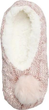 Capelli New York Socken Ballerina Haussocke im Zopfmuster