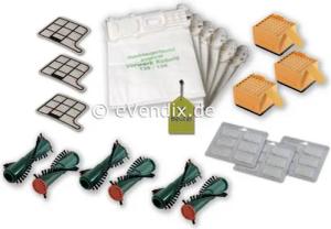 eVendix Staubsaugerbeutel passend für Vorwerk Kobold VK 135 / 136, passend für Vorwerk, 1 St., Vorwerk Kobold VK 135, 136
