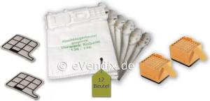 eVendix Staubsaugerbeutel passend für Vorwerk Kobold VK 135 / 136, passend für Vorwerk, 1 St., Vorwerk Kobold VK 135, 136