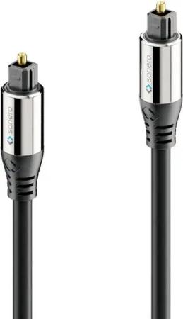sonero sonero® Premium optisches Toslink Kabel, 3,00m, vergoldete Kontakte, Audio-Kabel