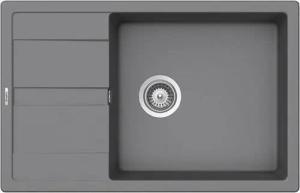 Schock Granitspüle Schock Cristalite Manhattan D-100LS U Croma GCR Exzenterbedienung, 0/0 cm