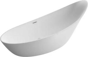 Bernstein Badewanne SOPHIE, (Acrylbadewannen, freistehende Wanne, Acrylwanne, Sanitäracryl), oval freistehende Badewanne Acryl Weiß - 190 x 80 x 82,80 cm