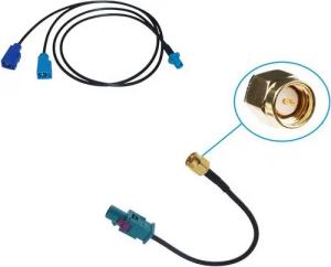 TAFFIO FAKRA Antenne Doppel Splitter Verteiler+SMA Adapter fr GPS DAB DVB GSM KFZ Adapter