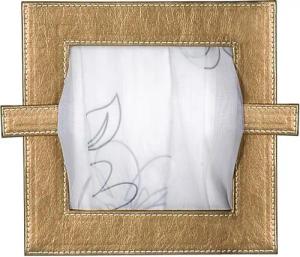 Haus und Deko Raffhalter Raffhalter Lederoptik Deko viereckig Modern 18 cm versch. Farben Gardi, Gardinen, (1-tlg)