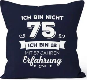MoonWorks Dekokissen Kissen-Bezug Ich bin nicht [object Object] sondern ich bin 18 mit {[object Object]_jahre_erfahrung} Jahren Erfahrung Geburtstag Geschenk Kissen Moonworks®