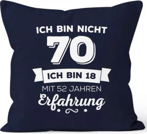 MoonWorks Dekokissen Kissen-Bezug Ich bin nicht [object Object] sondern ich bin 18 mit {[object Object]_jahre_erfahrung} Jahren Erfahrung Geburtstag Geschenk Kissen Moonworks®