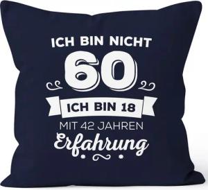 MoonWorks Dekokissen Kissen-Bezug Ich bin nicht [object Object] sondern ich bin 18 mit {[object Object]_jahre_erfahrung} Jahren Erfahrung Geburtstag Geschenk Kissen Moonworks®