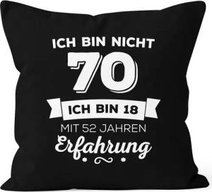 MoonWorks Dekokissen Kissen-Bezug Ich bin nicht [object Object] sondern ich bin 18 mit {[object Object]_jahre_erfahrung} Jahren Erfahrung Geburtstag Geschenk Kissen Moonworks®