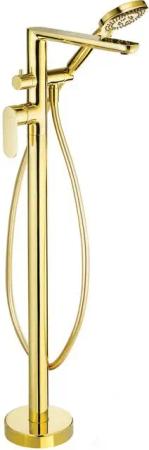TRIZERATOP Wannenarmatur Wannenarmatur, freistehend, mit Duschset Gold (Wannenarmatur, freistehend, mit Duschset Gold, Wannenarmatur, freistehend, mit Duschset Gold)