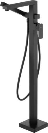 TRIZERATOP Wannenarmatur Wannenarmatur, freistehend, mit Duschset Nero (Wannenarmatur, freistehend, mit Duschset Nero, Wannenarmatur, freistehend, mit Duschset Nero)